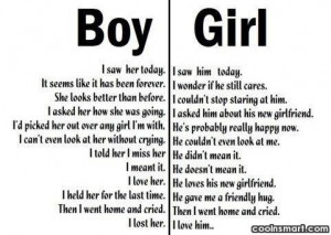 Break Up Quote: A boy and a girl meet after...