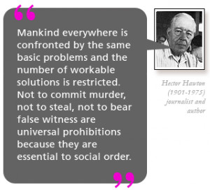 Mankind everywhere is confronted by the same basic problems and the ...